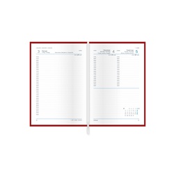 Kalendart Traditional 2026 T022 B6 napi beosztású fekete határidőnapló