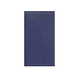 Kalendart Traditional 2026 T035 kék heti beosztású álló zsebnaptár