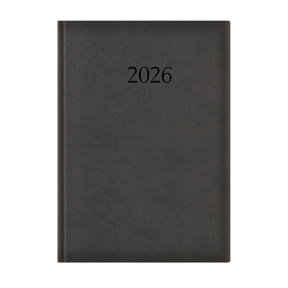 Kalendart Wide 2026 W024 A4 Fekete napi beosztású határidőnapló