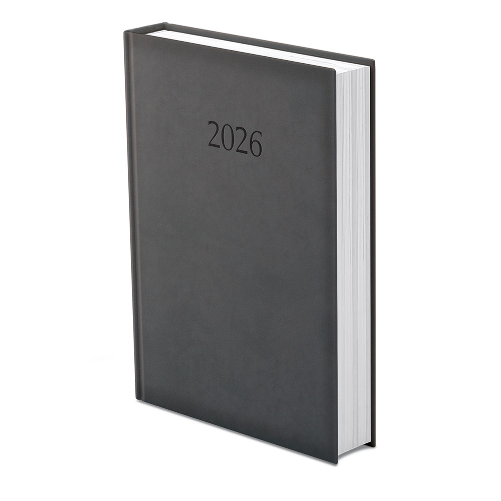 Kalendart Wide 2026 W024 A4 Fekete napi beosztású határidőnapló