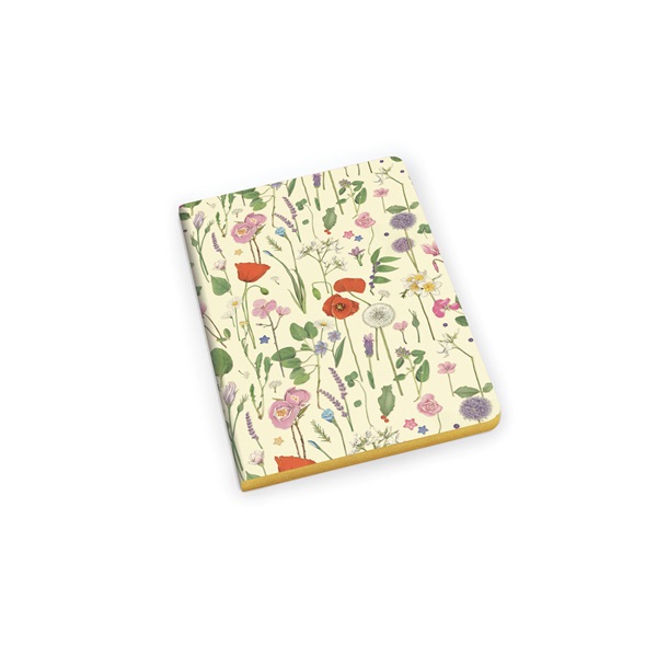 Kartos Summer Flowers 1 db A5 arany élfestett füzet