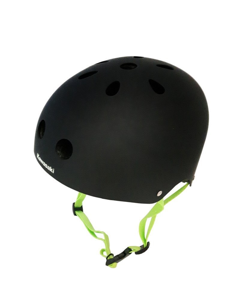 Kawasaki fekete fejvédő sisak S-M méret