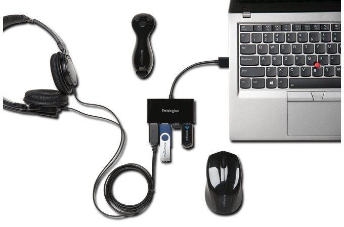 Kensington K39121EU 4 portos USB 3.0 Hub