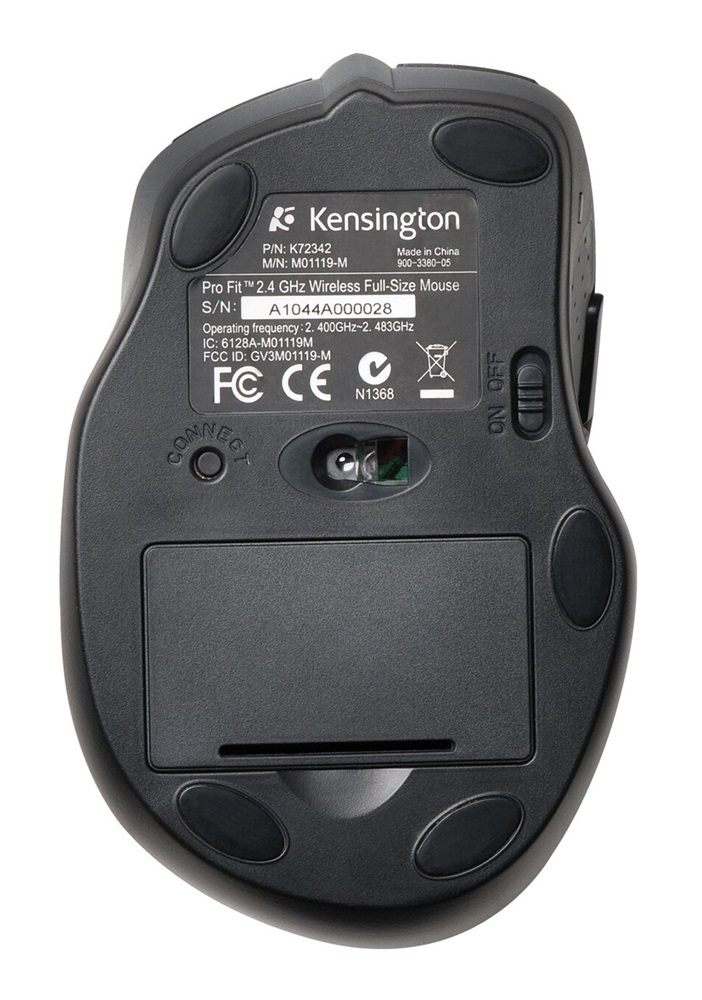 Kensington K72370EU ProFit normál fekete vezeték nélküli egér