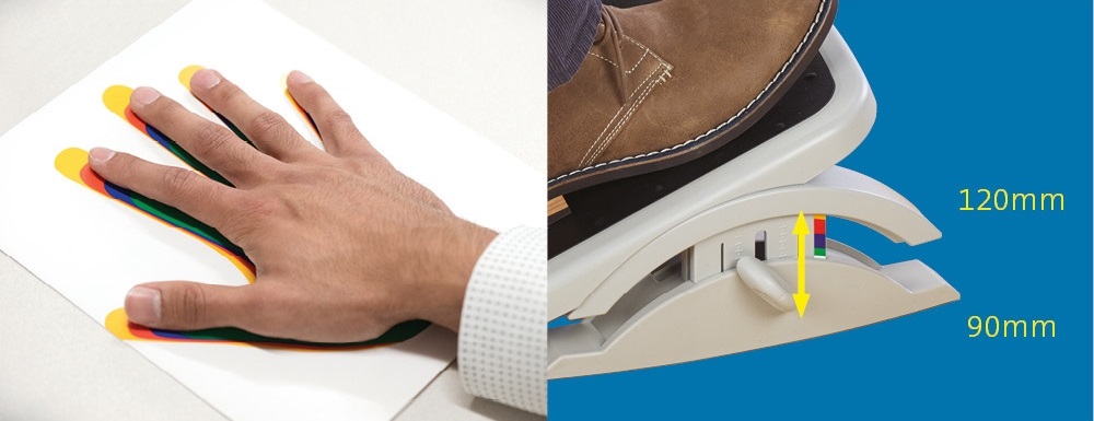 Kensington ACCO56146 SmartFit Solemate Plus dönthető lábtámasz