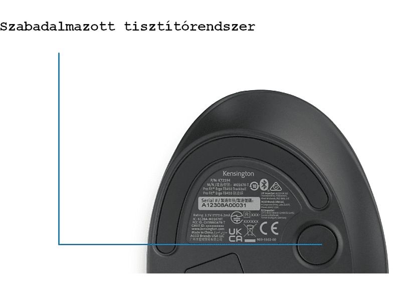 Kensington K72194WW TB450 Trackball egér