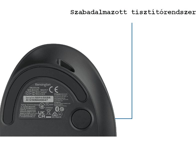 Kensington K72196WW TB550 Trackball egér