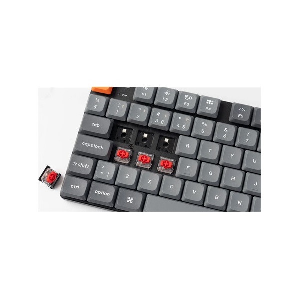 Keychron K5M-H1Z-HU K5 Max Bluetooth/USB HUN (Red Switch) vezeték nélküli mechanikus billentyűzet