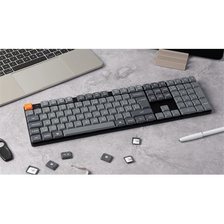 Keychron K5M-H1Z-HU K5 Max Bluetooth/USB HUN (Red Switch) vezeték nélküli mechanikus billentyűzet