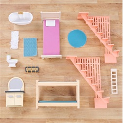 KidKraft Boho Naturals stílusos babaház