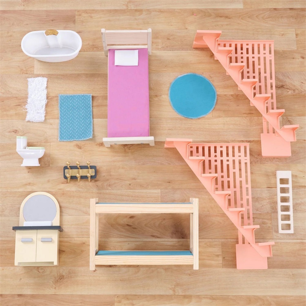 KidKraft Boho Naturals stílusos babaház