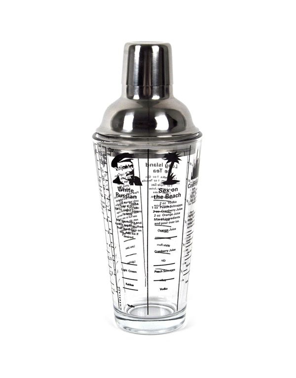Kikkerland BA22 9x22cm 400ml koktél shaker