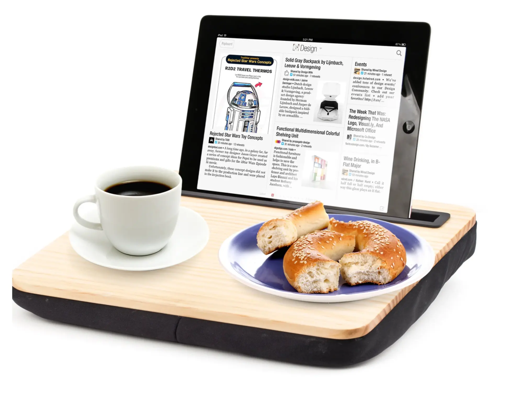 Kikkerland iBed fából készült iPad tartó