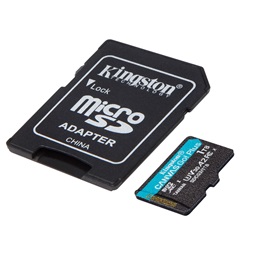 Kingston 1024GB SD micro Canvas Go! Plus (SDXC Class 10 UHS-I U3) (SDCG3/1TB) memóriakártya adapterrel