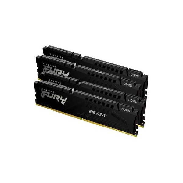 Kingston 128GB 5200MHz DDR-5 Fury Beast (Kit! 4db 32GB) (KF552C40BBK4-128) memória