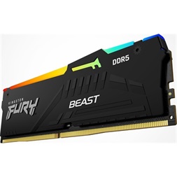 Kingston 128GB 5600MHz DDR-5 Fury Beast RGB (Kit! 4db 32GB) (KF556C40BBAK4-128) memória