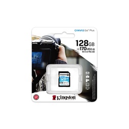 Kingston 128GB SD Canvas Go Plus (SDXC Class 10 UHS-I U3) (SDG3/128GB) memóriakártya