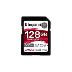 Kingston 128GB SD Canvas React Plus (SDXC Class 10 UHS-II U3) (SDR2/128GB) memóriakártya