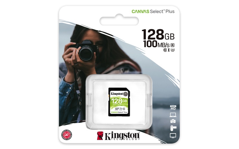 Kingston 128GB SD Canvas Select Plus (SDXC Class 10 UHS-I U3) (SDS2/128GB) memóriakártya