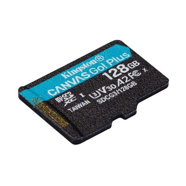 Kingston 128GB SD micro Canvas Go! Plus (SDXC Class 10 UHS-I U3) (SDCG3/128GBSP) memóriakártya