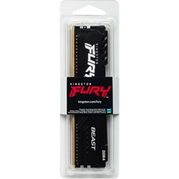 Kingston 16GB/2666MHz DDR-4 1Gx8 FURY Beast Black (KF426C16BB1/16) memória