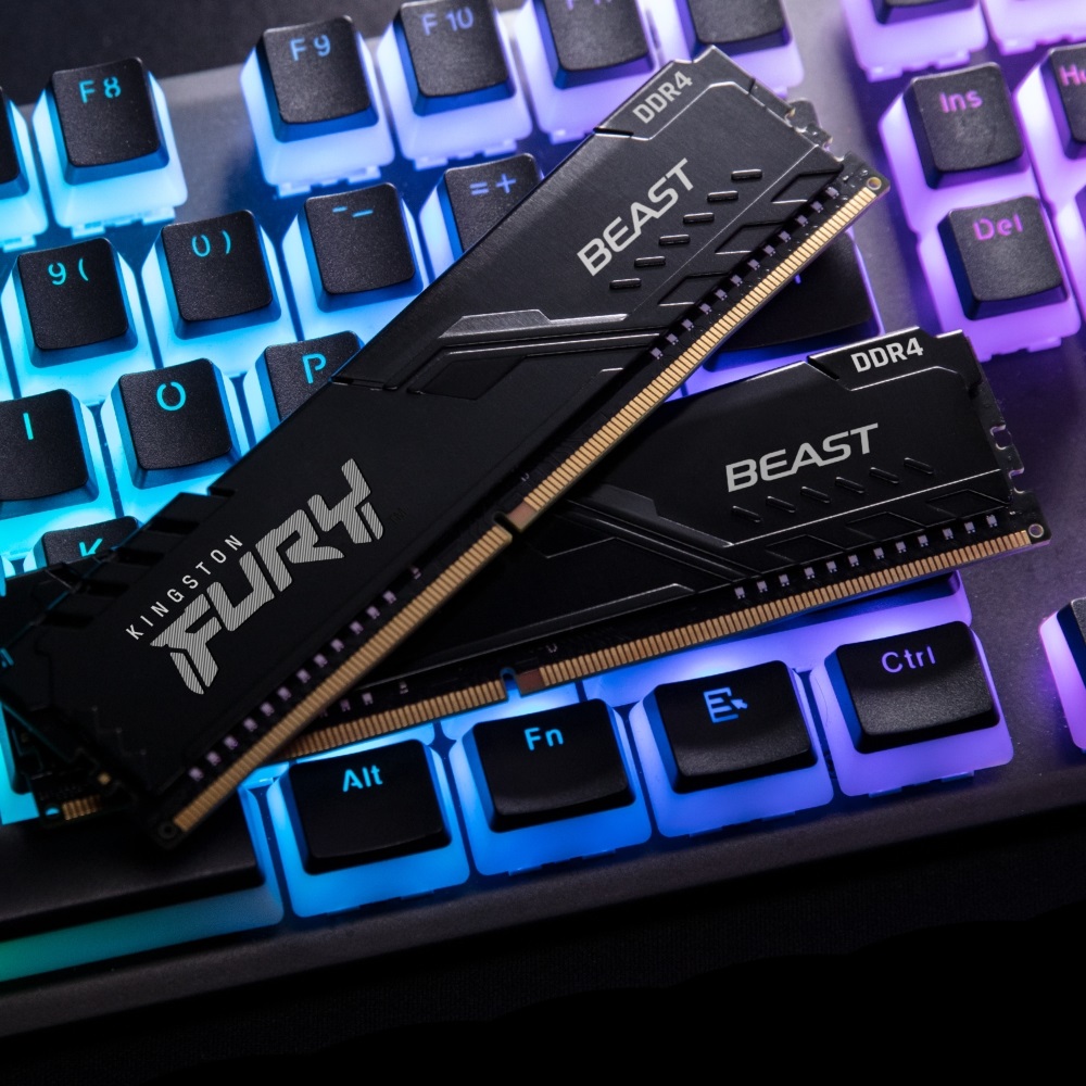 Kingston 16GB/3200MHz DDR-4 1Gx8 FURY Beast Black (KF432C16BB1/16) memória