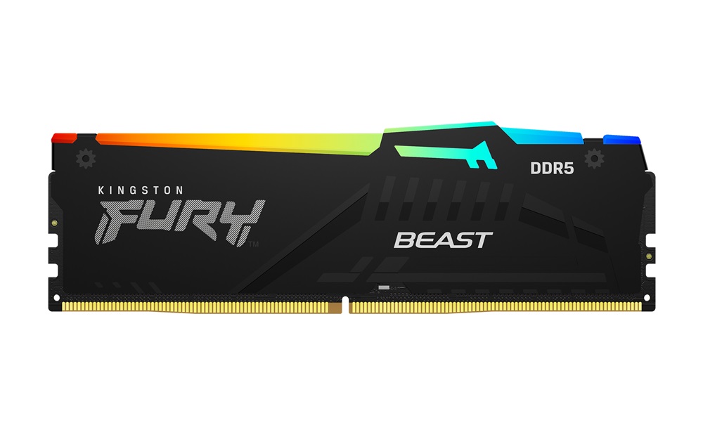 Kingston 16GB/5200MHz DDR-5 FURY Beast RGB (KF552C40BBA-16) memória