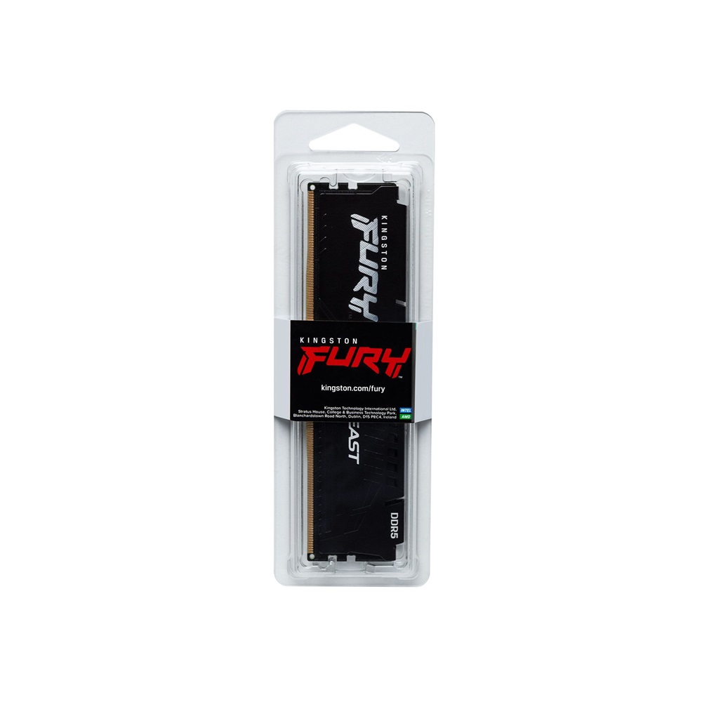 Kingston 16GB 6000MHz DDR-5 Fury Beast Black XMP (KF560C30BB-16) memória