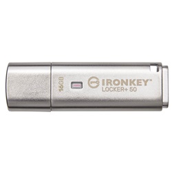 Kingston 16GB USB3.2 Gen1 A IronKey Locker+ 50 (IKLP50/16GB) Flash Drive