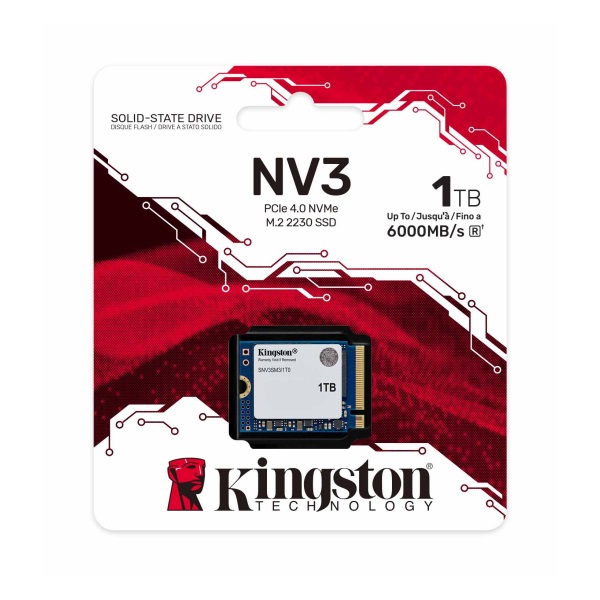 Kingston 1TB M.2 NVMe 2230 NV3 (SNV3SM3/1T0) SSD