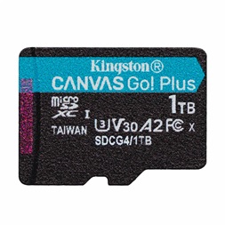 Kingston 1TB SD micro Canvas Go! Plus Gen4 (MicroSDXC V30 UHS-I U3) SDCG4/1TBSP memóriakártya