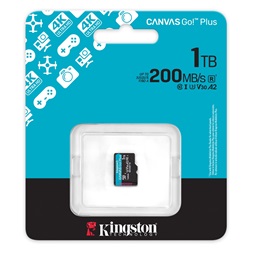 Kingston 1TB SD micro Canvas Go! Plus Gen4 (MicroSDXC V30 UHS-I U3) SDCG4/1TBSP memóriakártya