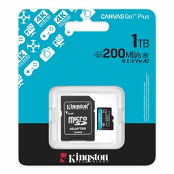 Kingston 1TB SD micro (MicroSDXC V30 U3) SDCG4/1TB memória kártya adapterrel