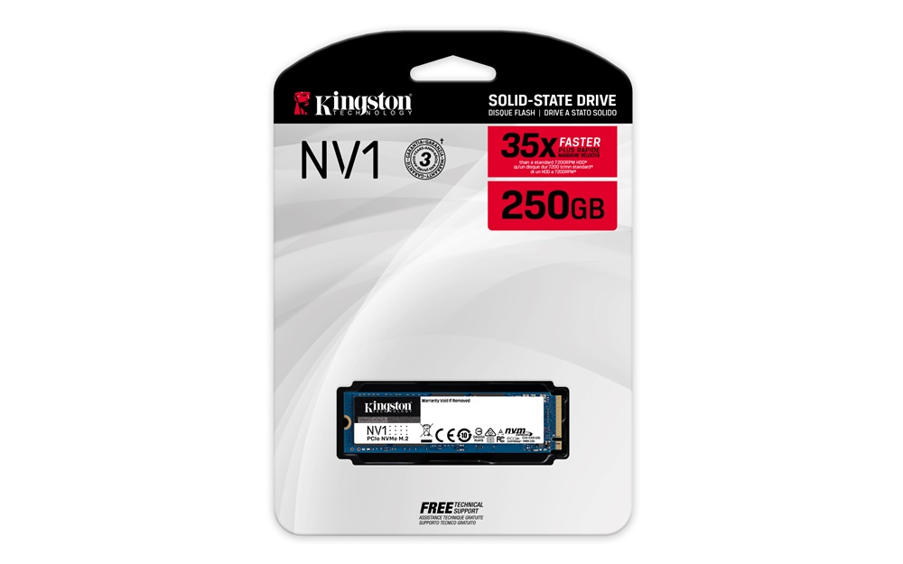 Kingston 250GB M.2 NVMe 2280 NV1 (SNVS/250G) SSD