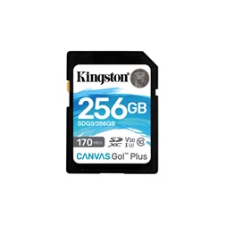 Kingston 256GB SD Canvas Go Plus (SDXC Class 10 UHS-I U3) (SDG3/256GB) memóriakártya