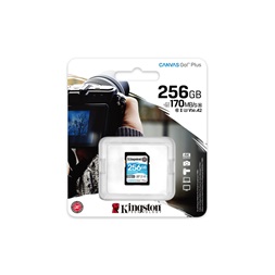 Kingston 256GB SD Canvas Go Plus (SDXC Class 10 UHS-I U3) (SDG3/256GB) memóriakártya
