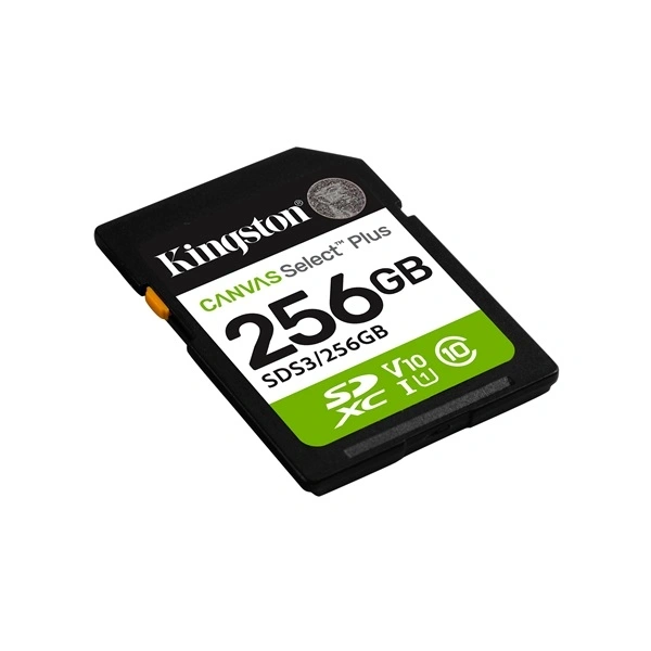 Kingston 256GB SD Canvas Select Plus Gen3 150R (SDXC V10 UHS-I U1) SDS3/256GB memóriakártya