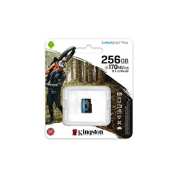 Kingston 256GB SD micro Canvas Go! Plus (SDXC Class 10 UHS-I U3) (SDCG3/256GBSP) memóriakártya