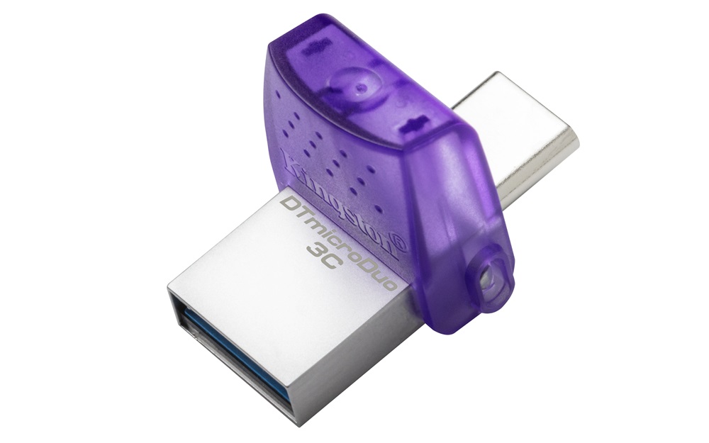 Kingston 256GB USB3.2 Gen1 C/USB3.2 Gen1 A DataTraveler microDuo 3C (DTDUO3CG3/256GB) Flash Drive