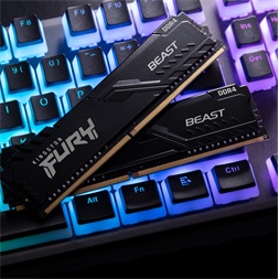 Kingston 32GB/3200MHz DDR-4 (Kit of 2) 1Gx8 FURY Beast Black (KF432C16BB1K2/32) memória