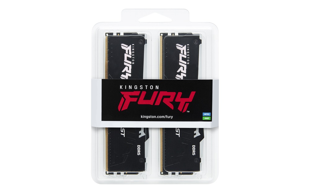 Kingston 32GB/5200MHz DDR-5 (Kit of 2) FURY Beast RGB (KF552C40BBAK2-32) memória