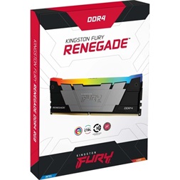 Kingston 32GB 3200MHz DDR-4 Fury Renegade RGB (Kit! 4db 8GB) (KF432C16RB2AK4/32) memória
