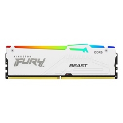 Kingston 32GB 6000MHz DDR-5 Fury Beast White RGB EXPO (Kit! 2db 16GB) (KF560C30BWEAK2-32) memória