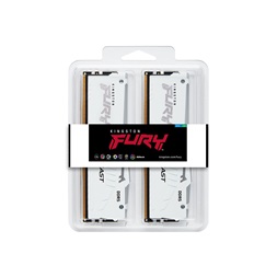Kingston 32GB 6000MHz DDR-5 Fury Beast White RGB EXPO (Kit! 2db 16GB) (KF560C30BWEAK2-32) memória