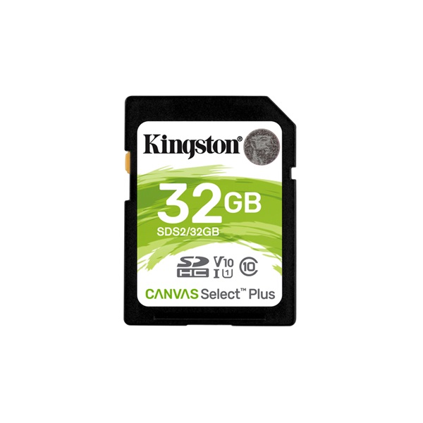 Kingston 32GB SD Canvas Select Plus (SDHC Class 10 UHS-I U1) (SDS2/32GB) memóriakártya