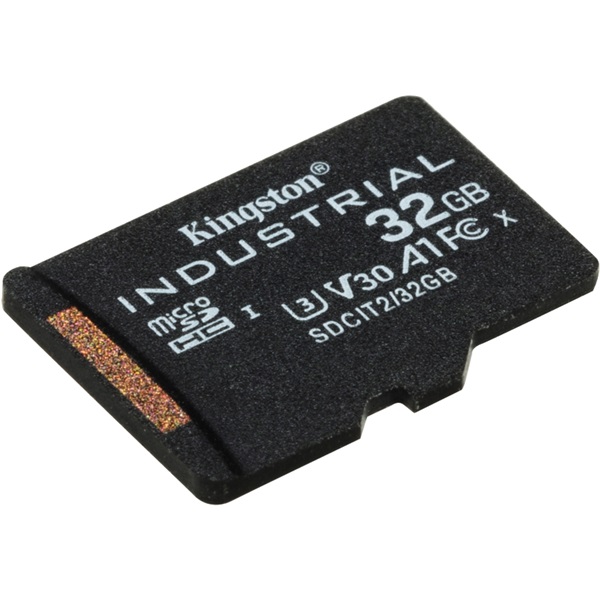 Kingston 32GB SD micro Industrial (SDHC Class 10 A1) (SDCIT2/32GB) memóriakártya + olvasó