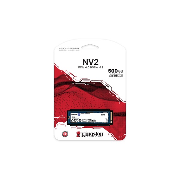 Kingston 500GB M.2 NVMe 2280 PCIe 4.0 NV2 (SNV2S/500G) SSD