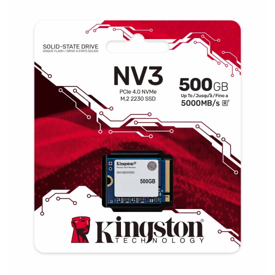 Kingston 500GB M.2 NVMe 2230 NV3 (SNV3SM3/500G) SSD