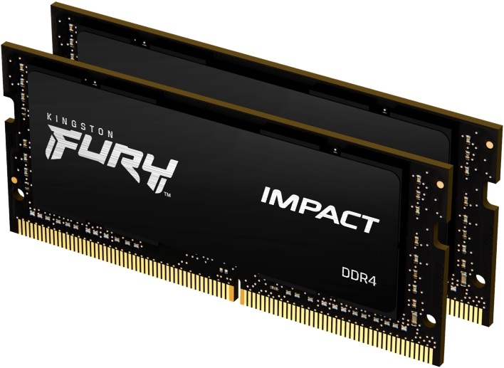 Kingston 64GB/3200MHz DDR-4 (Kit of 2) FURY Impact (KF432S20IBK2/64) notebook memória