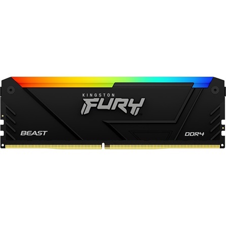 Kingston 64GB 3200MHz DDR-4 Fury Beast RGB (Kit! 4db 16GB) (KF432C16BB2AK4/64) memória